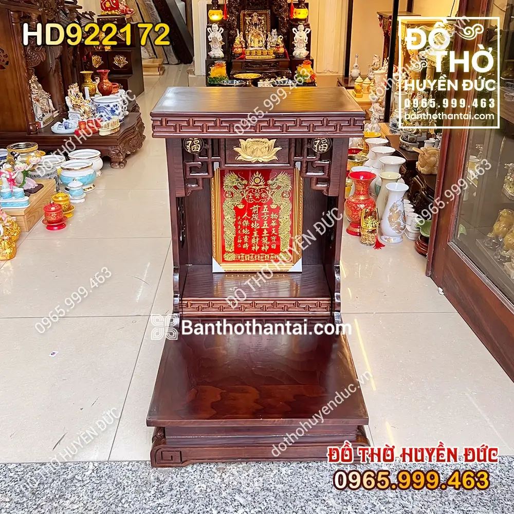 Bàn Thờ Thần Tài Hiện Đại Hoa Sen HD922172