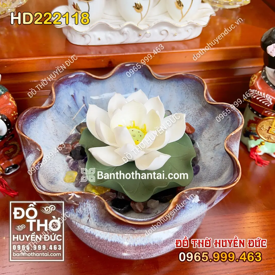 Bát Thả Hoa Tím San Hô HD222118