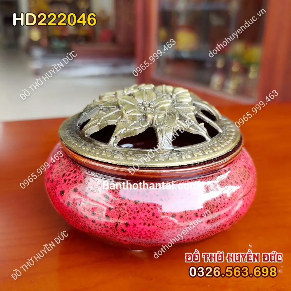 Đốt Trầm Gấm Màu Đỏ HD222046