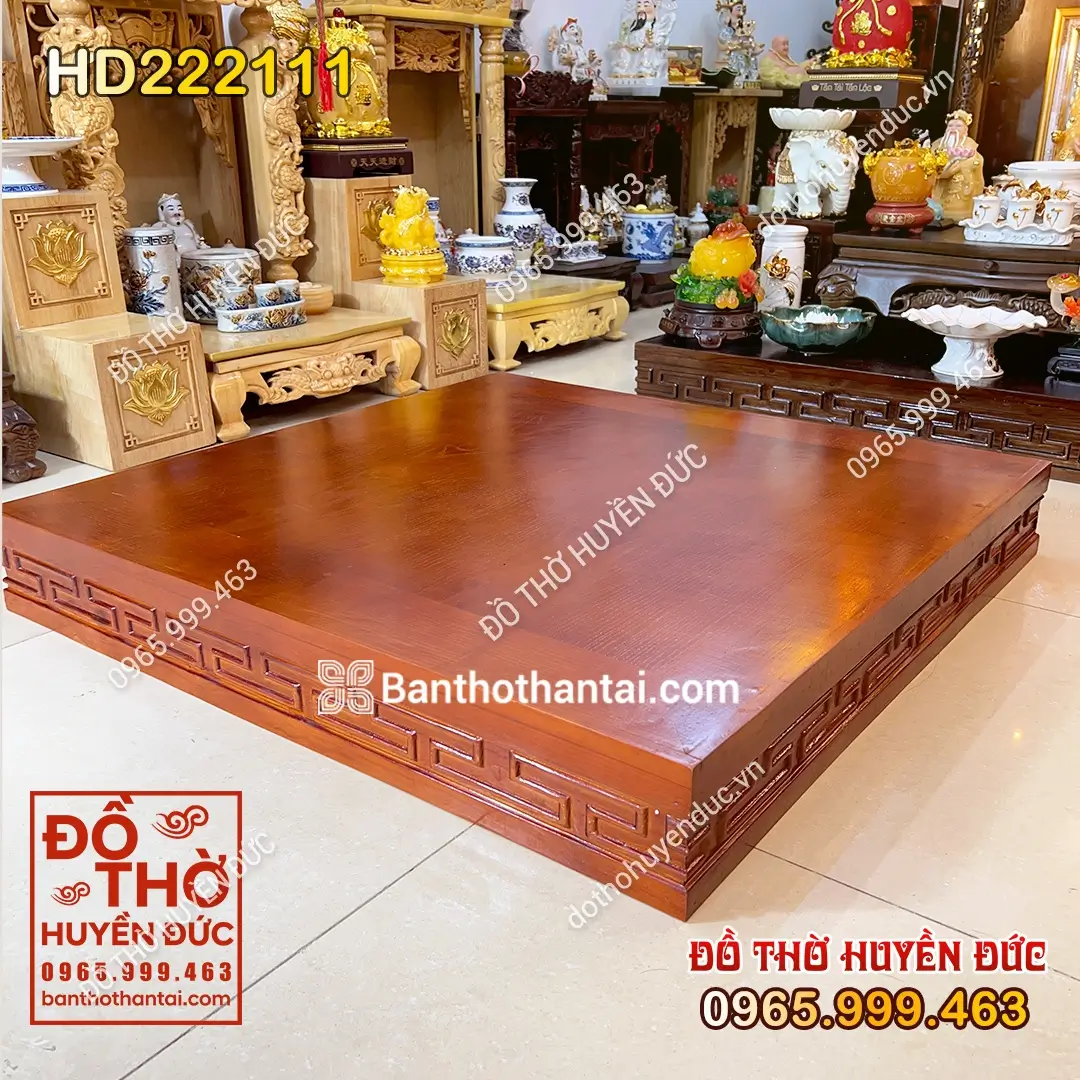 Kệ Kê Bàn Thờ Thần Tài Trơn Màu Óc Chó HD222111