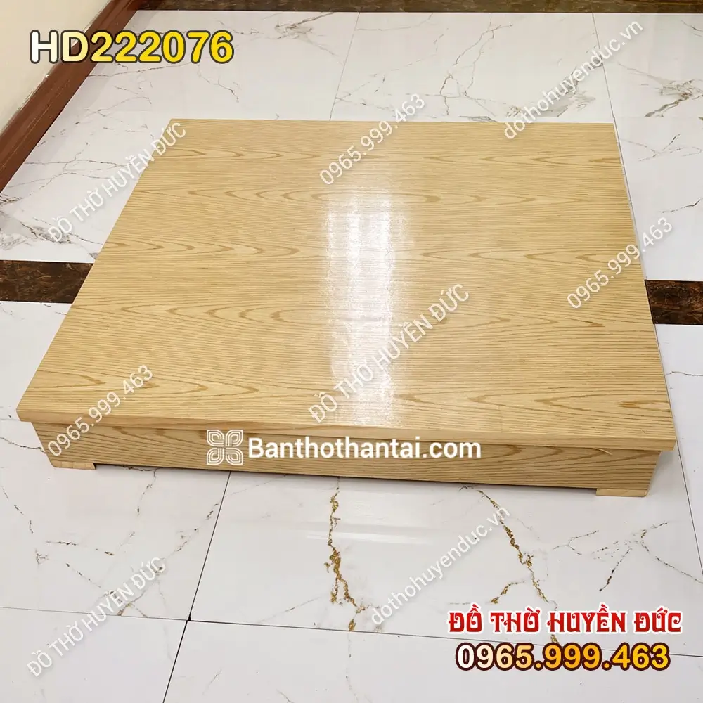 Kệ Trơn Kê Bàn Thờ Thần Tài Màu Vàng HD222076