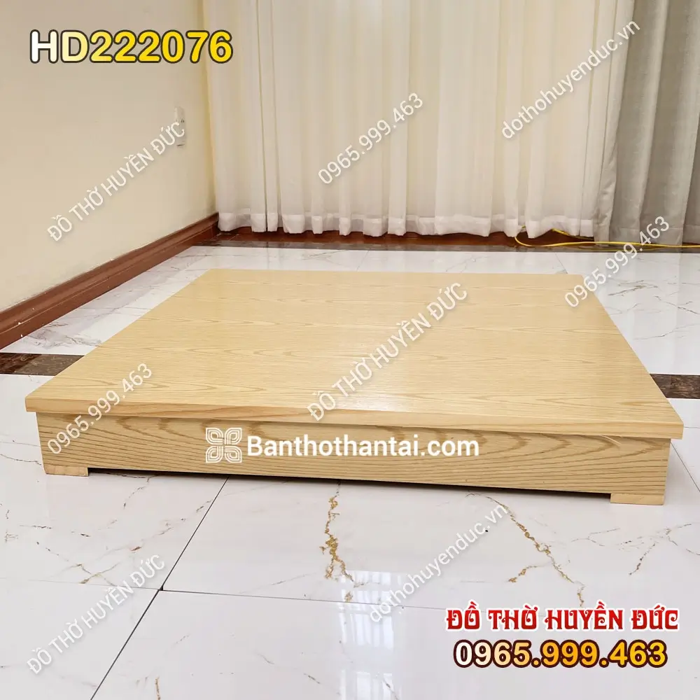 Kệ Trơn Kê Bàn Thờ Thần Tài Màu Vàng HD222076