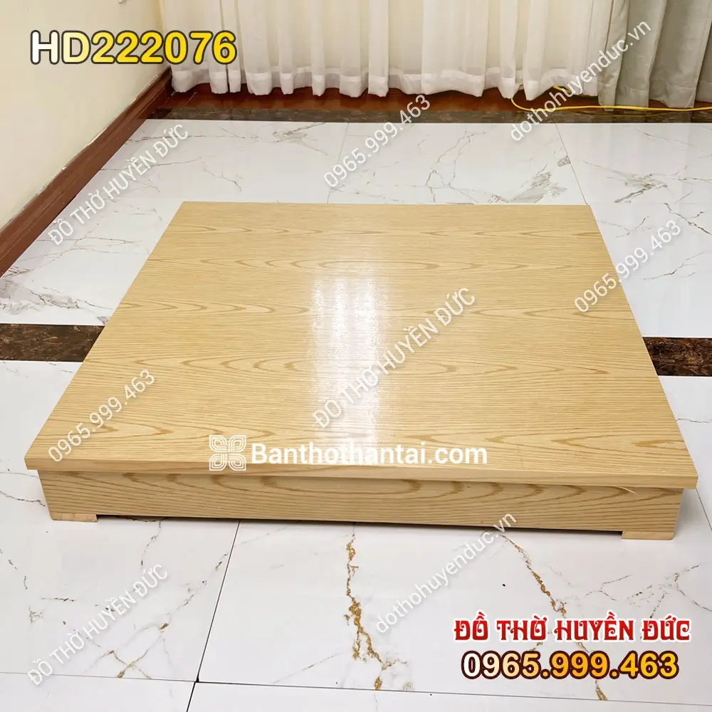 Kệ Trơn Kê Bàn Thờ Thần Tài Màu Vàng HD222076