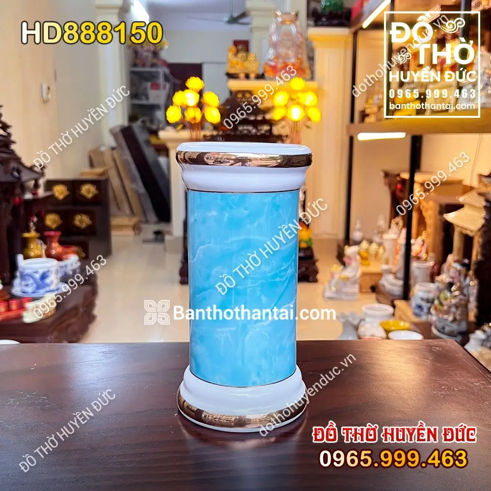 Ống Hương Sứ Vân Đá Xanh HD888150