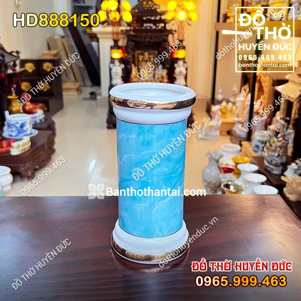 Ống Hương Sứ Vân Đá Xanh HD888150