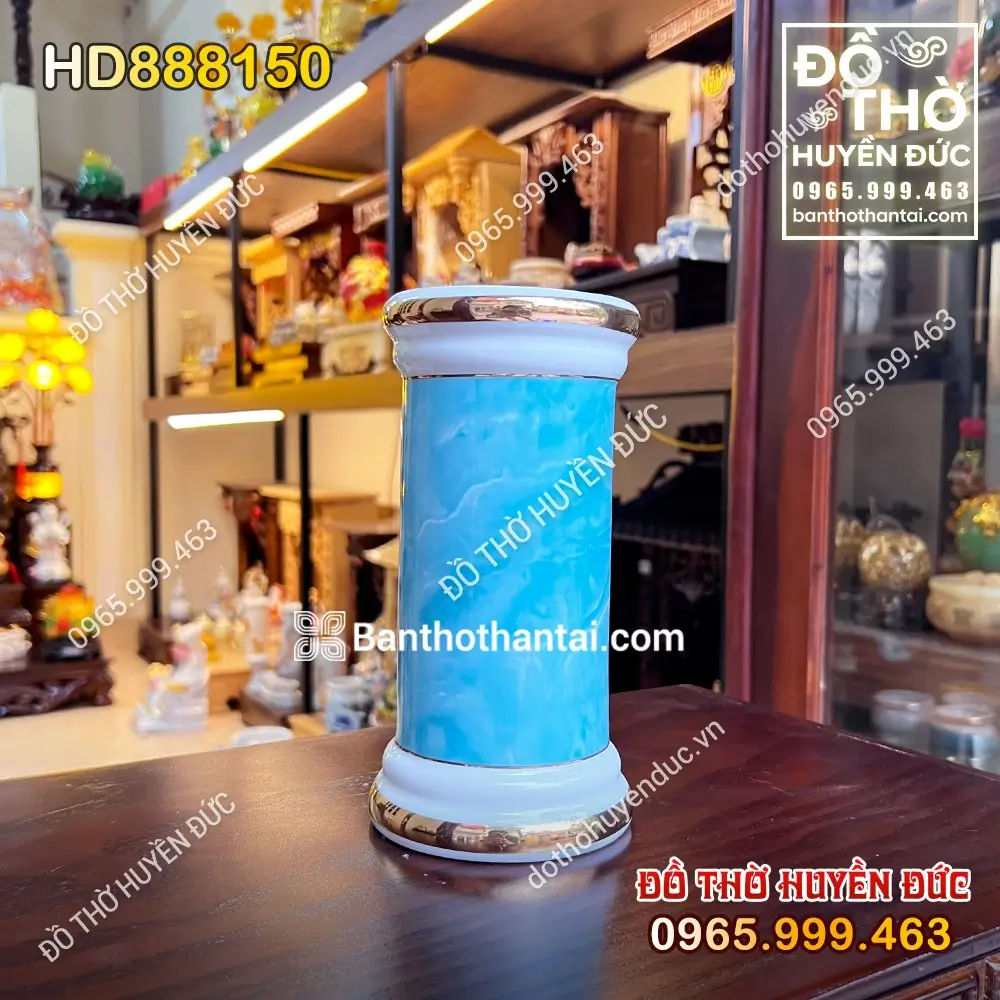 Ống Hương Sứ Vân Đá Xanh HD888150