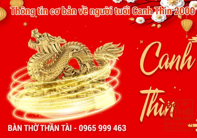 Thông tin cơ bản về người tuổi Canh Thìn 2000