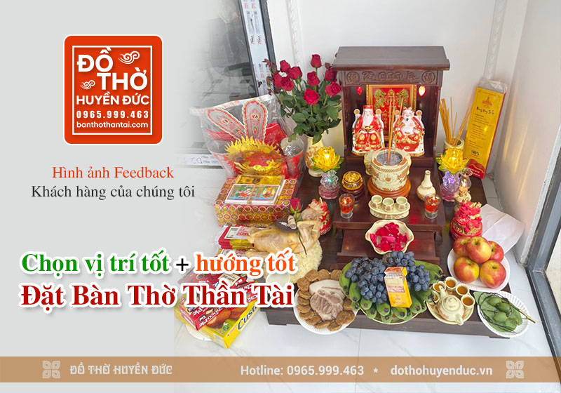 Chọn vị trí và hướng tốt đặt Bàn Thờ Thần Tài